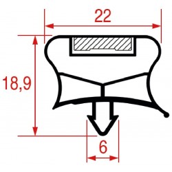 GUARNIZIONE AD INCASTRO 398x164 mm  Cod. 5036355
