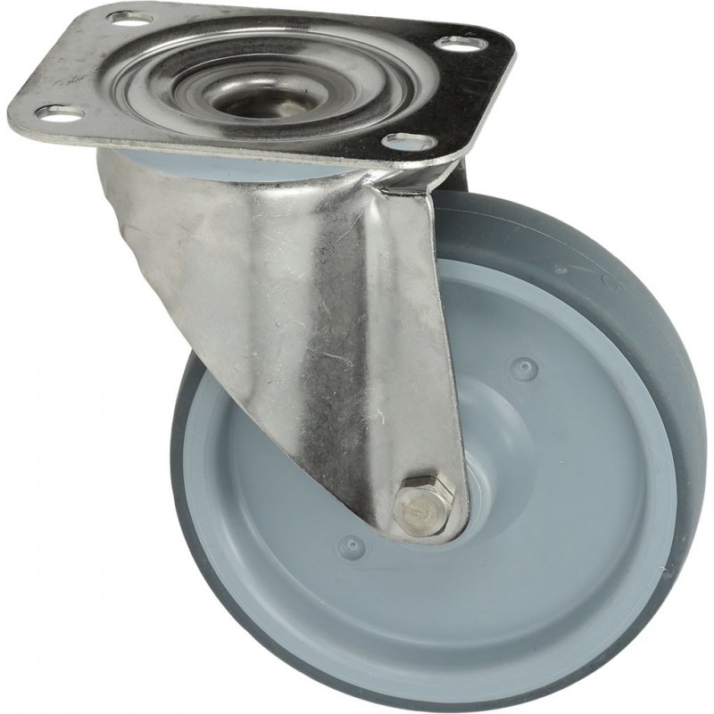 RUOTA GIREVOLE A PIASTRA    CODICE: 3738002