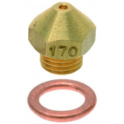 UGELLO GAS CONICO M9x1 ø 1,70 mm  Cod. 3500326