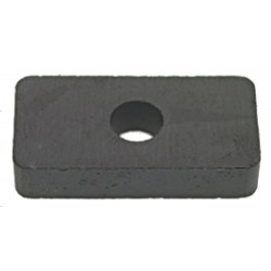 MAGNETE RETTANGOLARE FORATO 24x12x5 mm    CODICE: 9014009