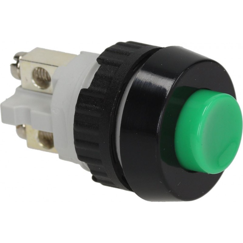 PULSANTE UNIPOLARE VERDE 0,7A 250V    CODICE: 9014063
