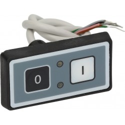 PULSANTIERA O-I BIANCO-NERA RETTANGOLARE    CODICE: 9014076