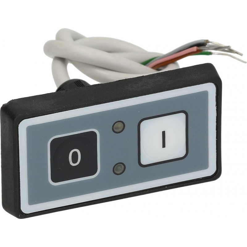 PULSANTIERA O-I BIANCO-NERA RETTANGOLARE    CODICE: 9014076