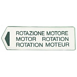 ETICHETTA ROTAZIONE MOTORE...