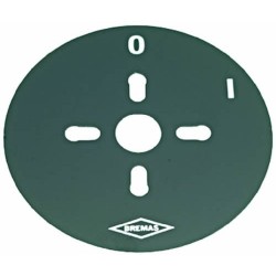 TARGA PER COMMUTATORE 0-1...