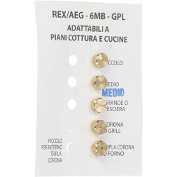 INIETTORI GPL 6MB REX KIT 5...