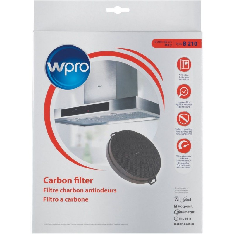 FILTRO ANTI-ODORE CARBONE ATTIVO TB210 WPRO ORIGINALE 484000008579