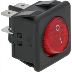 INTERRUTTORE BIPOLARE ROSSO...