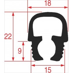 GUARNIZIONE PORTA 510 mm...