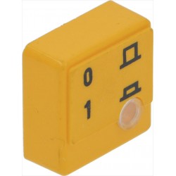 TASTO QUADRATO GIALLO 23x23...