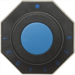 MANOPOLA NERA 66x66 mm...