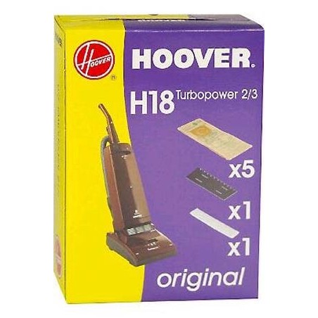 Sacchetti Aspirapolvere Hoover H1 Originali – 5 Pezzi Per Battitappeto Junior U1334 E U652