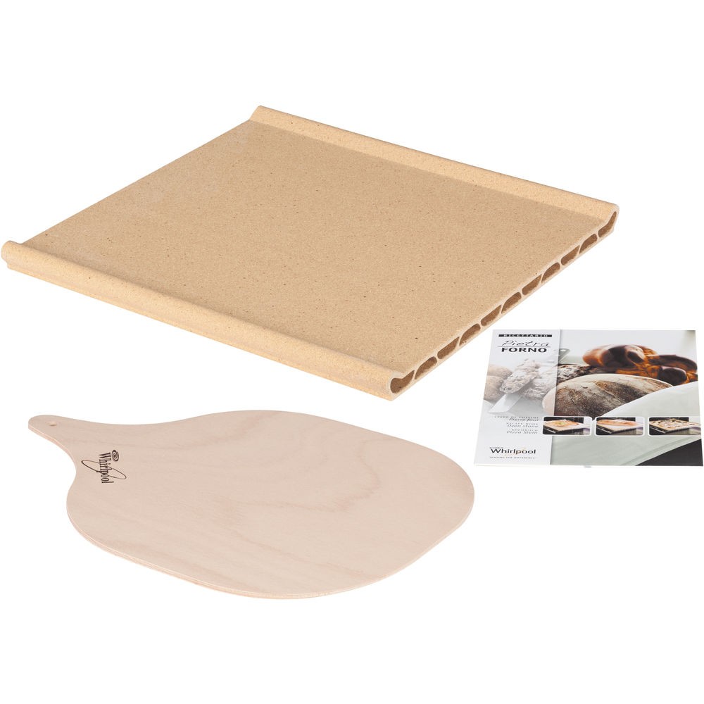 KIT PIZZA PIETRA REFRATTARIA + PALA WHIRLPOOL ORIGINALE 484000000276 - Puce  Ricambi