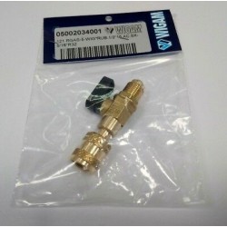 RUBINETTO 1/2'' 16 AC. SX-5/16'' R32 WIGAM SERIE 121RG ORIG. 05002034001