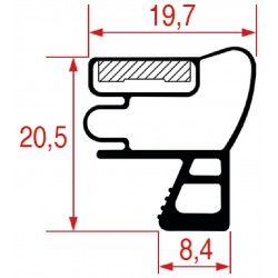 GUARNIZIONE AD INCASTRO 600X440 MM