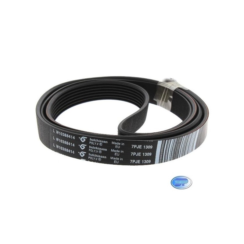 Cinghia Elastica Rigata Per Lavatrice - Ricambio Compatibile Per Whirlpool E Ignis (Modello 1204 H8)
