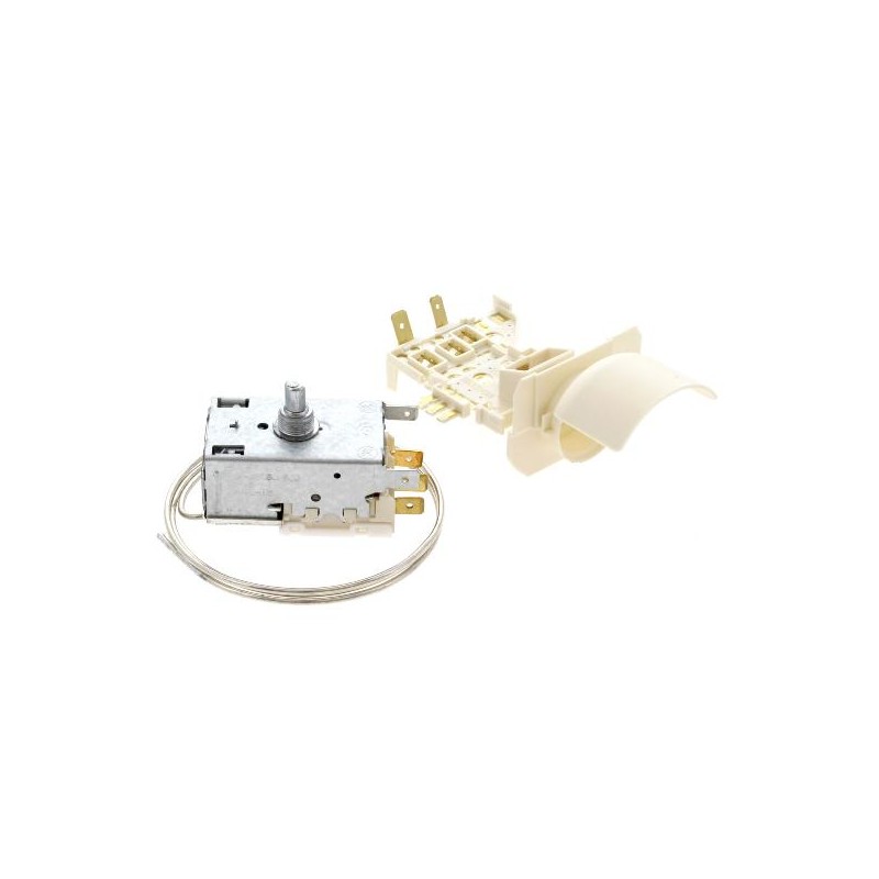 KIT TERMOSTATO CON PORTALAMPADA FRIGORIFERO WHIRLPOOL ORIGINALE 484000008566